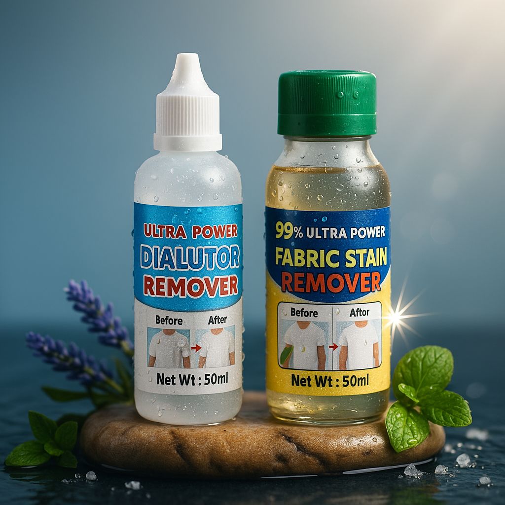 All in One Fabric Spot Remover 100ml (Pack of 2 Bottle 50ml Each)